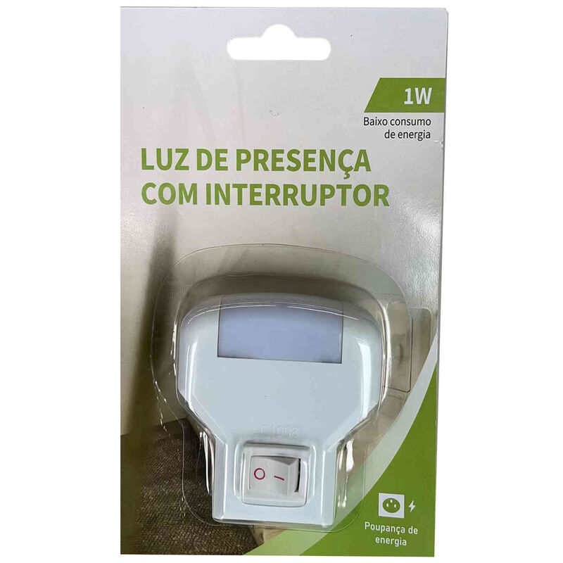 Luz de Presença com Interruptor Branca