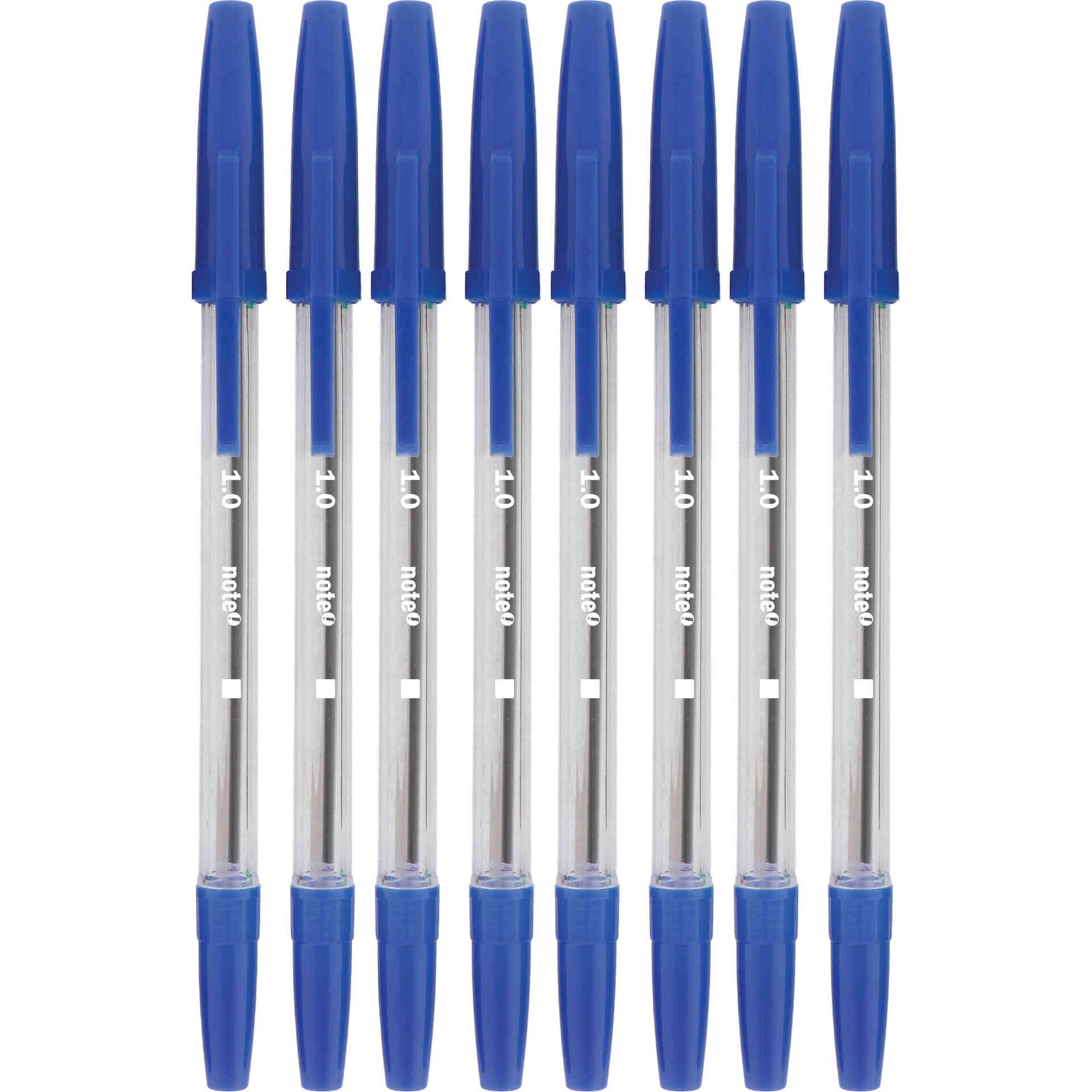 Conjunto 8 Esferogr&aacute;ficas Ball Point Azul Note!