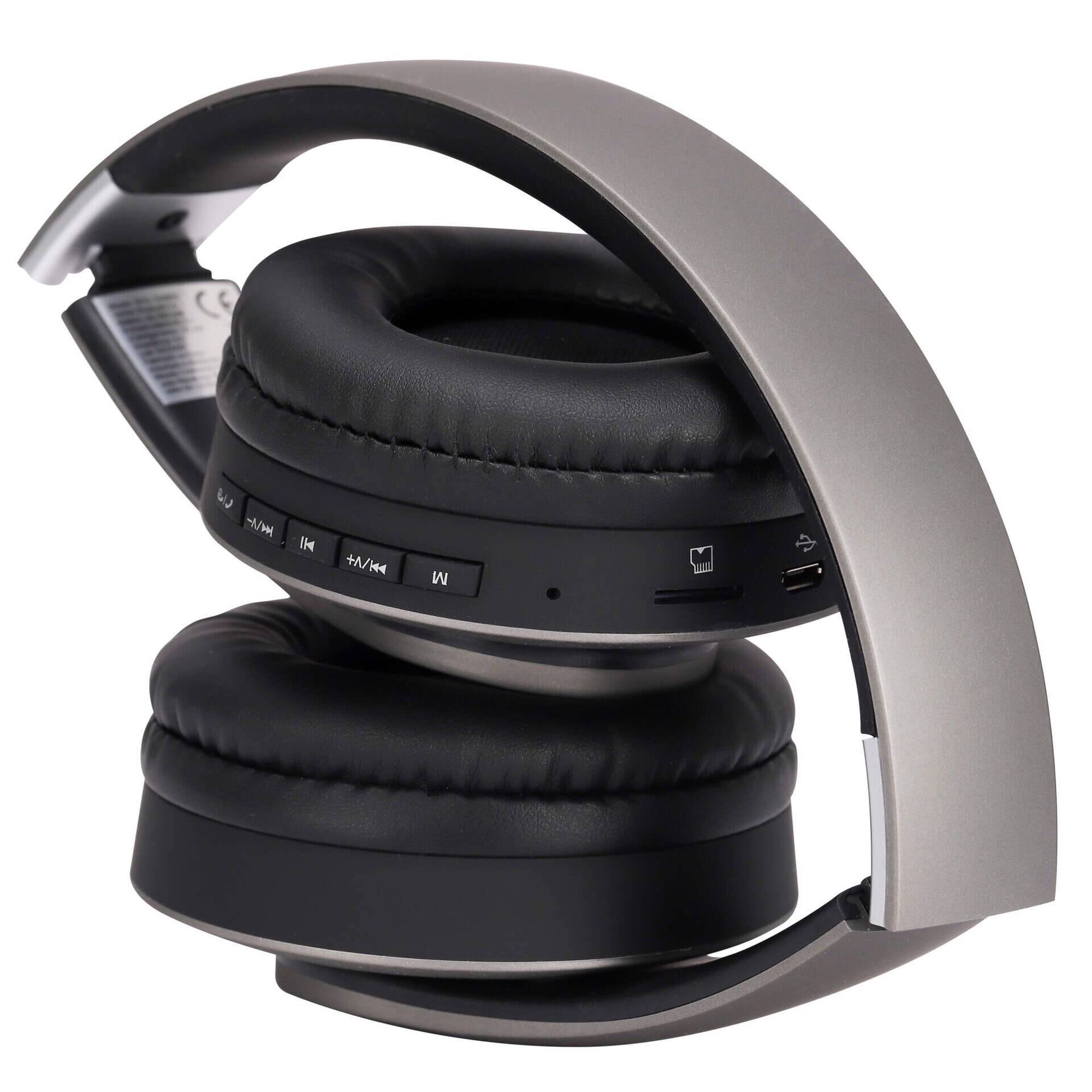 Auscultadores Wireless Bluetooth 5.0 Cinza