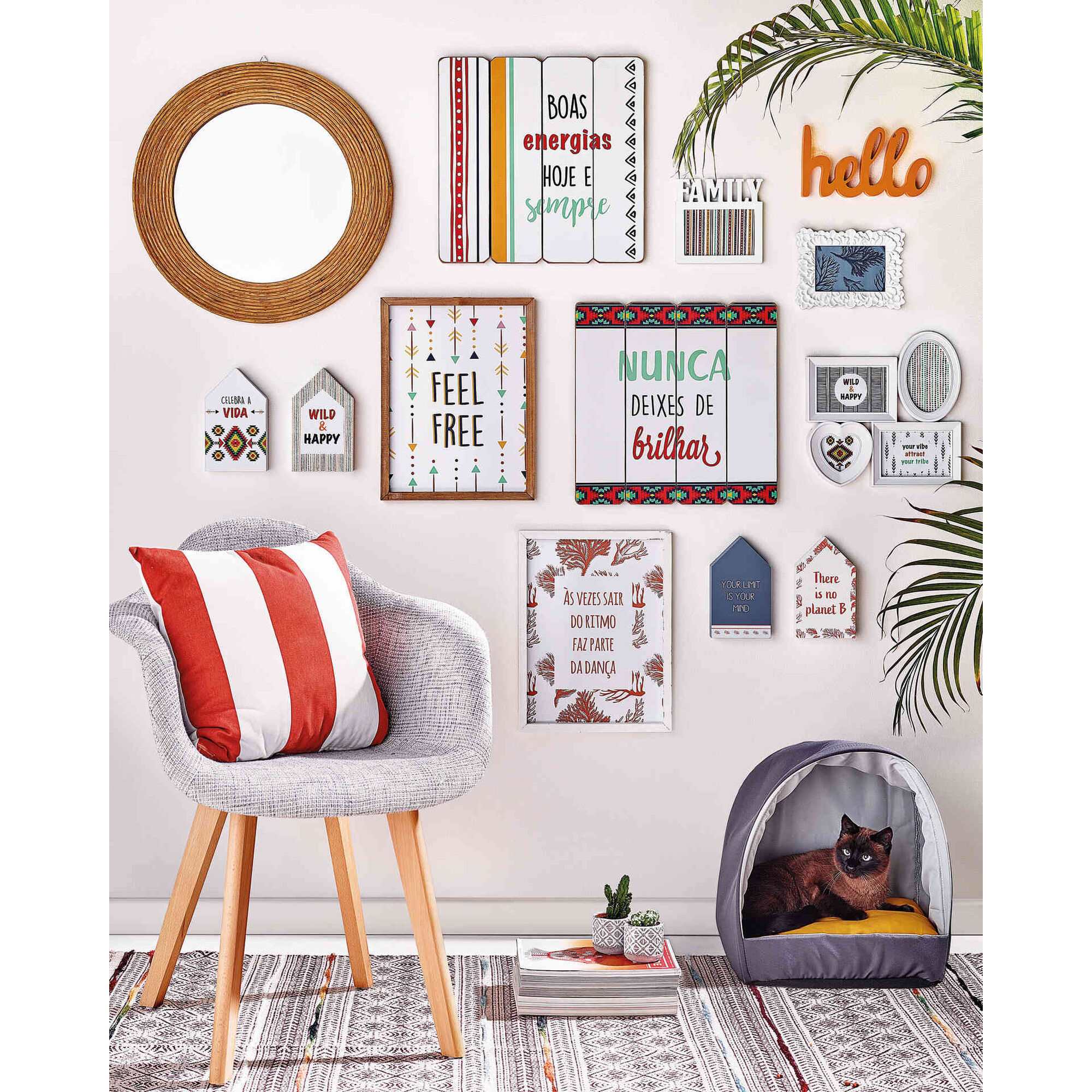 Moldura Affection 4 Fotos Branca Mi tribu