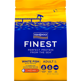Ra&ccedil;&atilde;o para C&atilde;o Adulto Peixe Branco com Batata Fish4Dogs