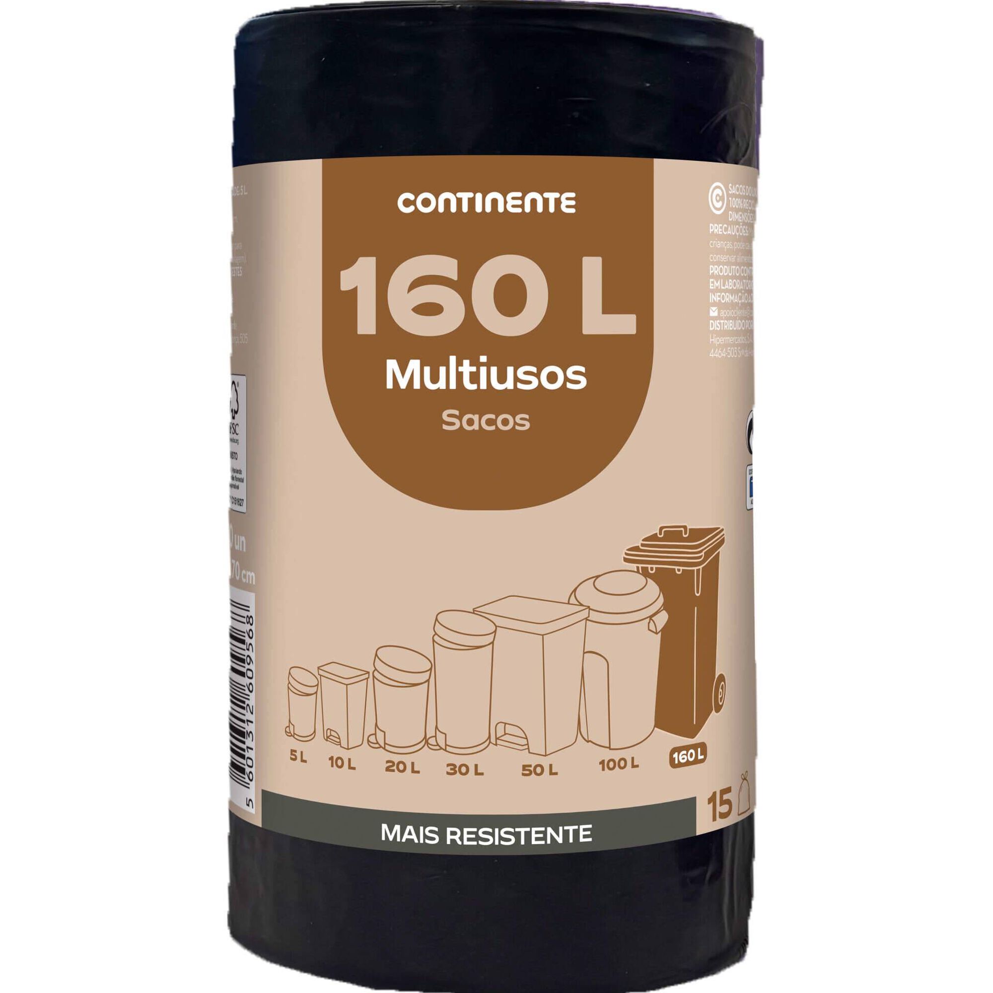 Sacos Lixo Multiusos 160 lt