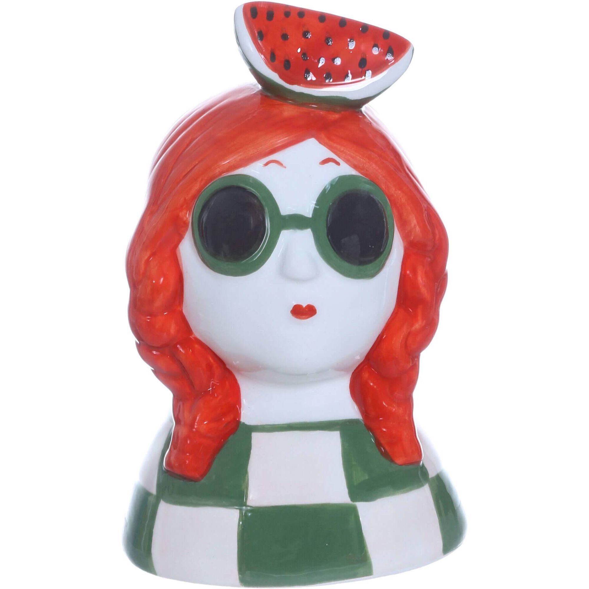 Mulher Cer&acirc;mica com Melancia Kasa