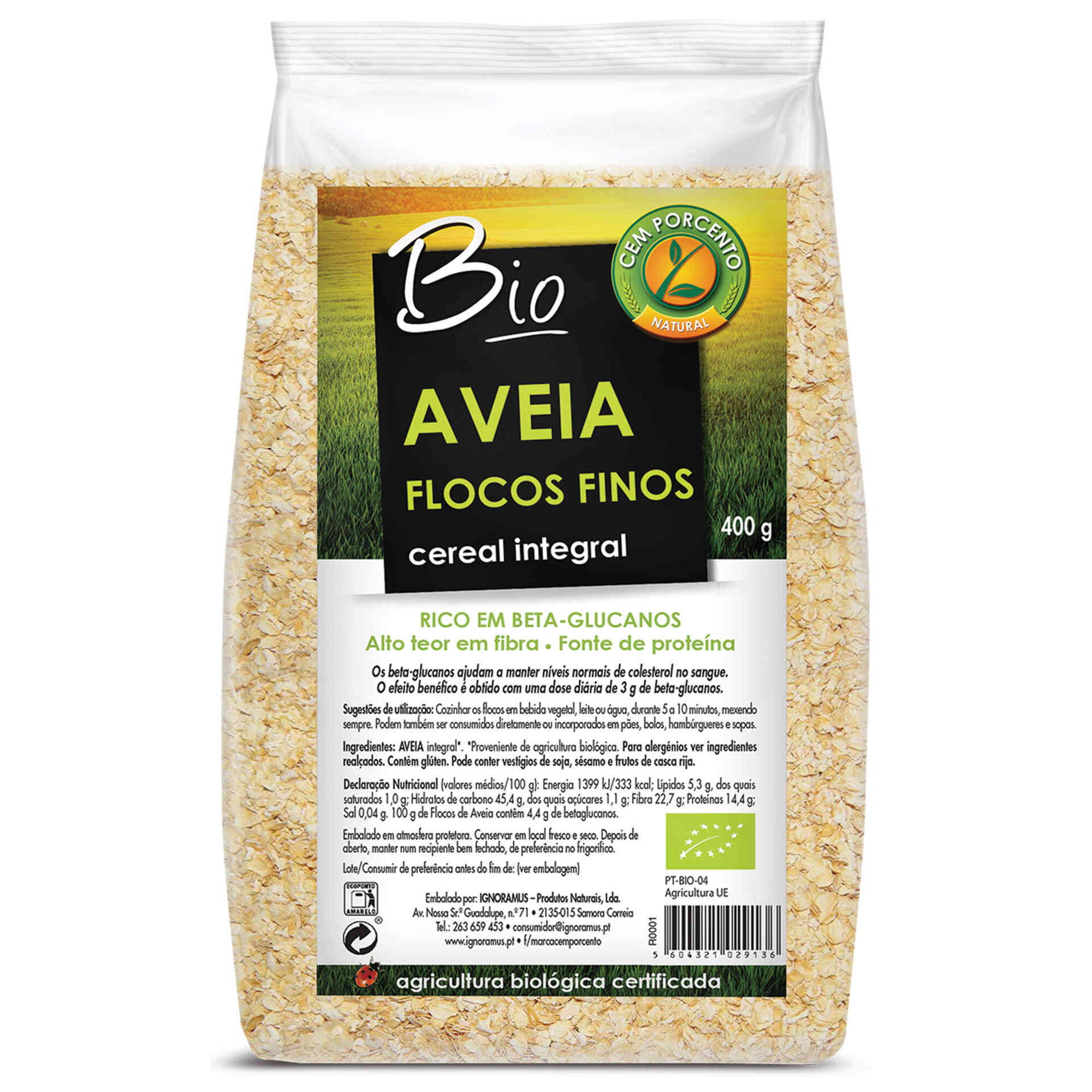 Flocos Aveia Finos Integrais