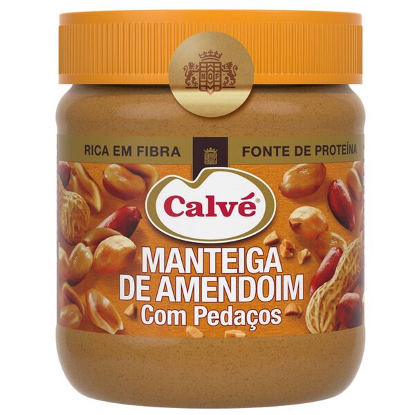 MANTEIGA CALVÉ AMENDOIM PEDAÇOS 350G
