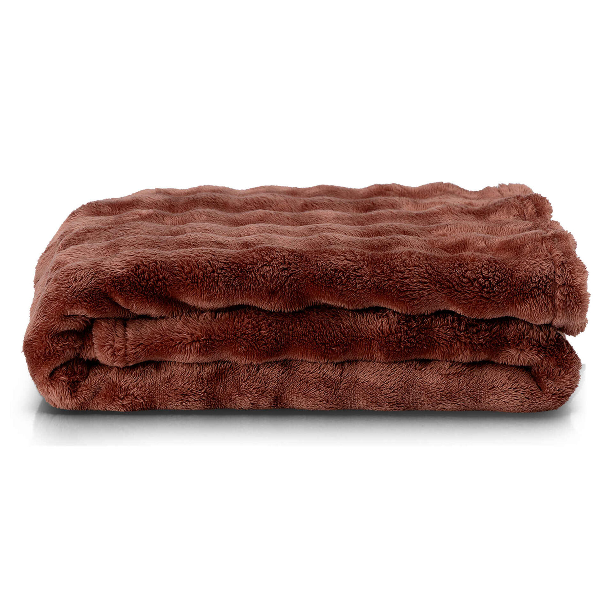 Manta Flanela Bubble 130x160cm Rust Kasa