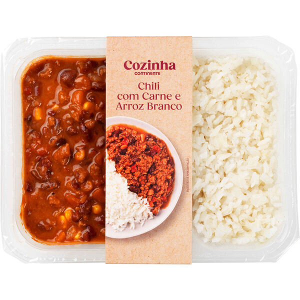 Chili com Carne e Arroz Branco Cozinha Continente