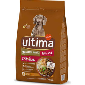 Ra&ccedil;&atilde;o para C&atilde;o S&eacute;nior M&eacute;dio e Maxi Frango e Arroz Affinity Ultima