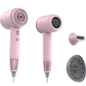 Secador Iónico com Necessaire Rosa Secador Iónico com Necessaire Rosa