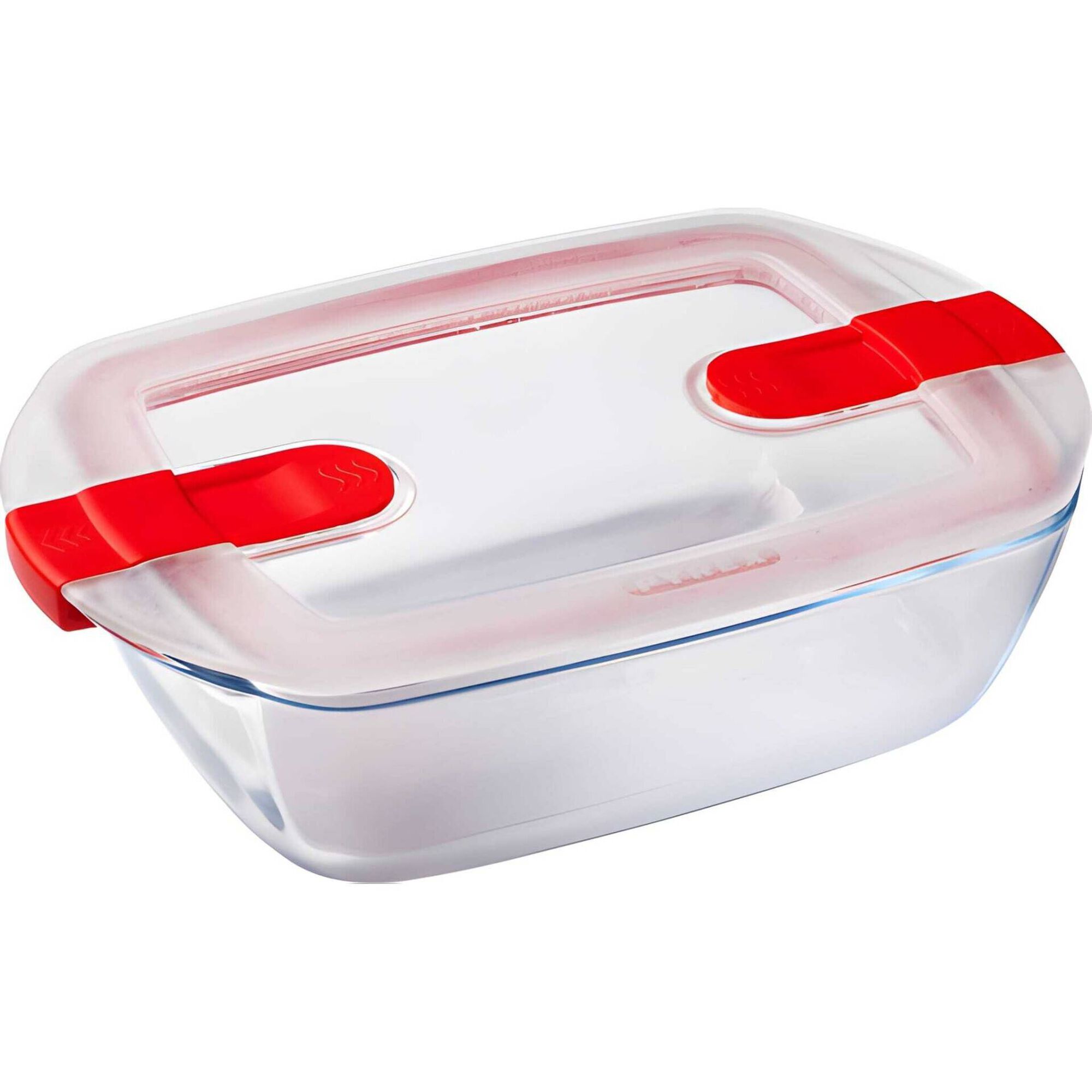 Caixa Herm&eacute;tica Retangular Vidro Pyrex