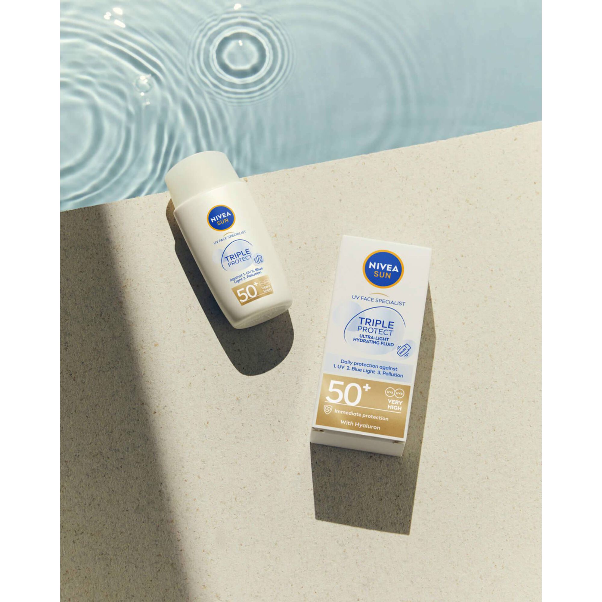 Protetor Solar Creme Flu&iacute;do FPS 50+ Nivea Sun