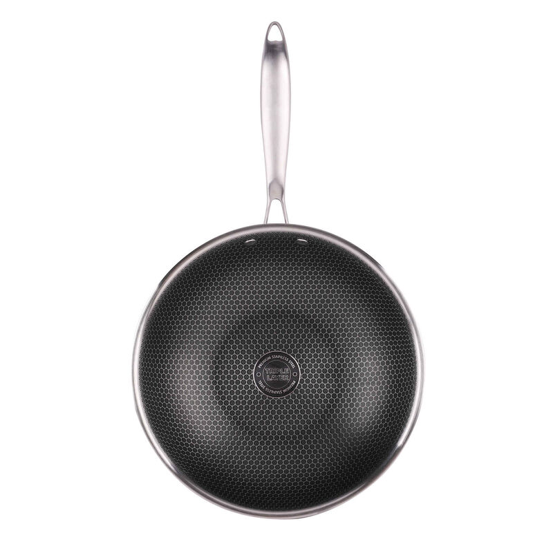Wok Antiaderente Aço Inoxidável 28cm Multilayer Kasa