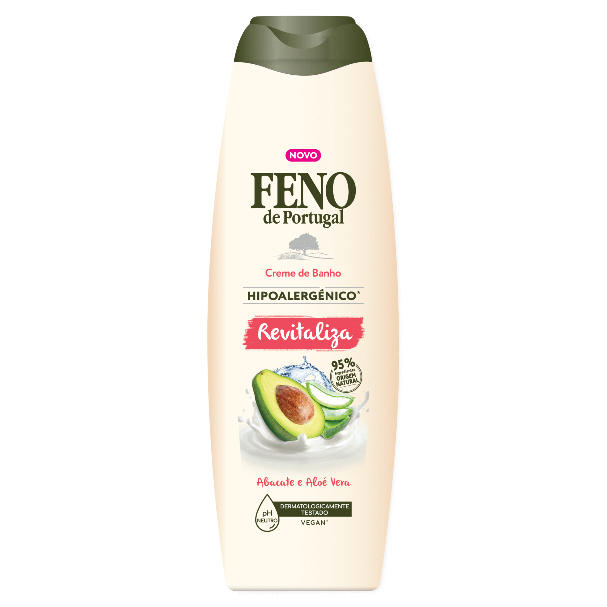 Creme de Banho Hipoalergénico Revitaliza Aloe Vera e Abacate