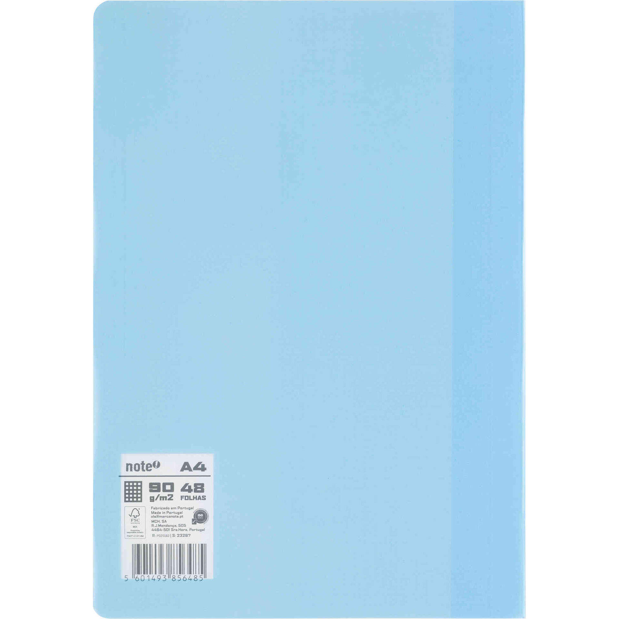 Caderno Agrafado A4 Quadriculado Pastel (v&aacute;rias cores) Note!