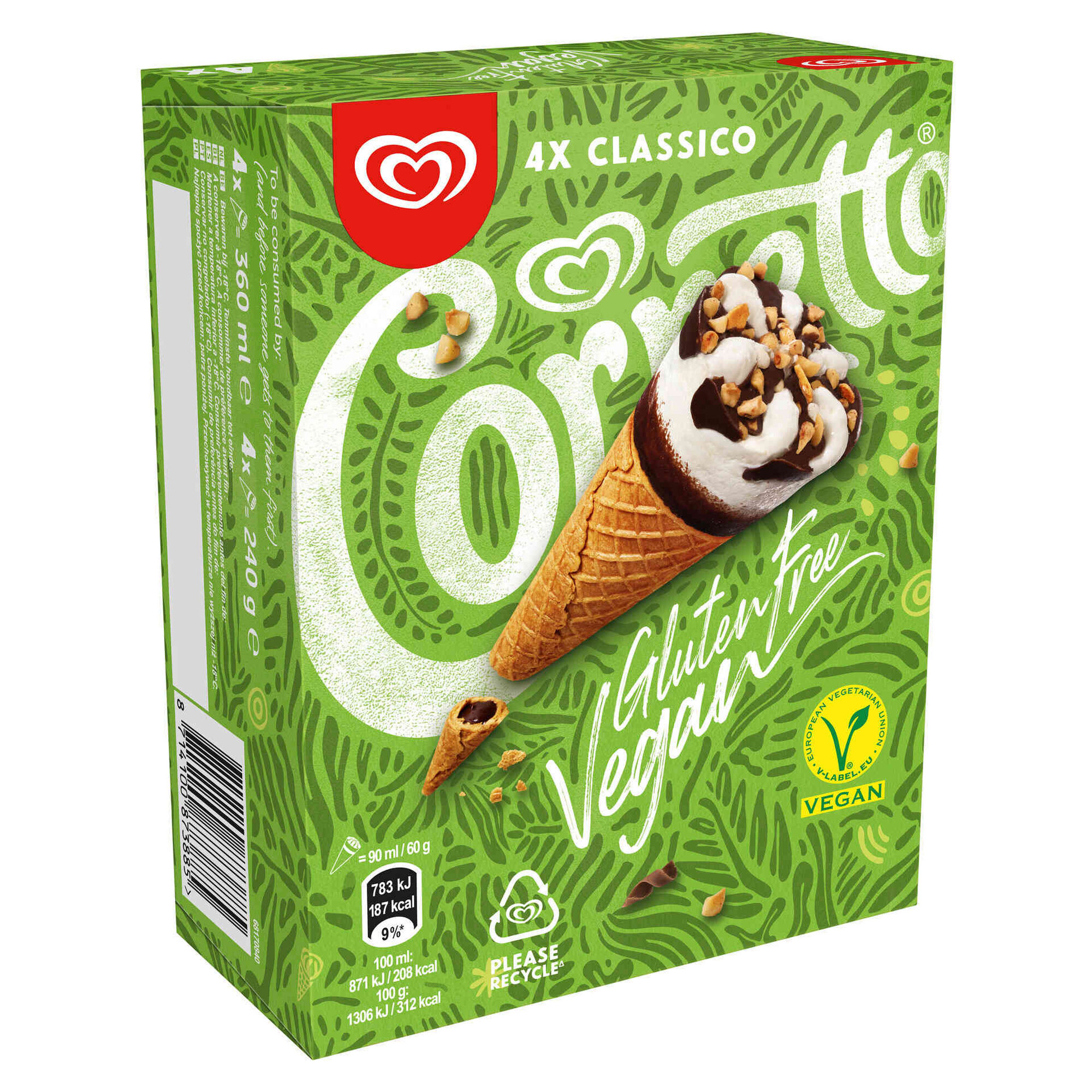 Gelado Clássico Vegan sem Glúten Gelado Clássico Vegan sem Glúten