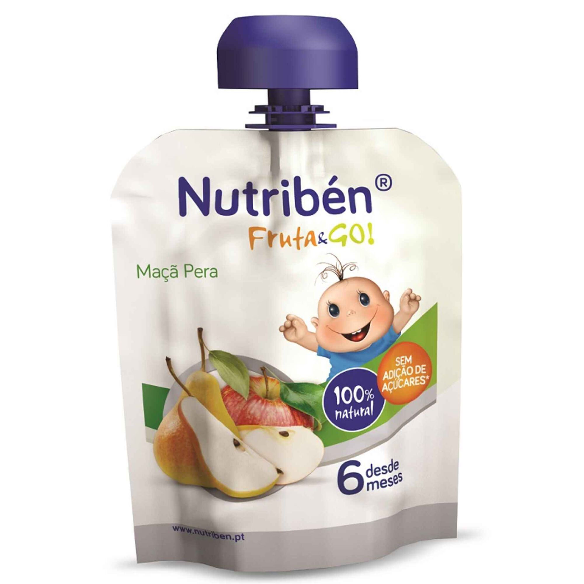 Saqueta de Fruta Maçã e Pera +6 Meses Saqueta de Fruta Maçã e Pera +6 Meses
