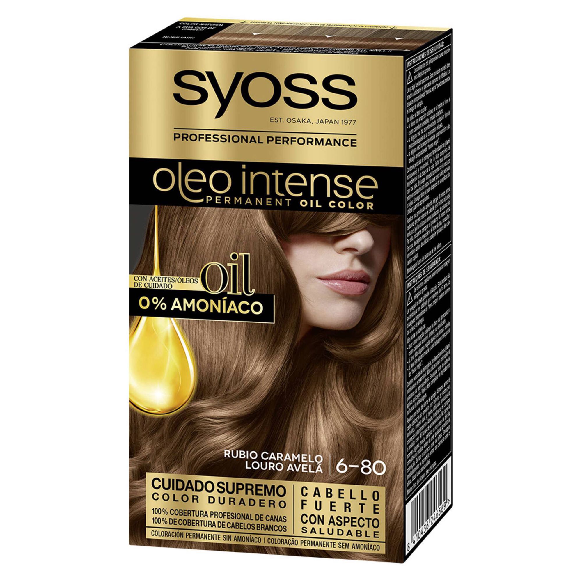 Coloração Permanente Oleo Intense Louro Avelã 6-80