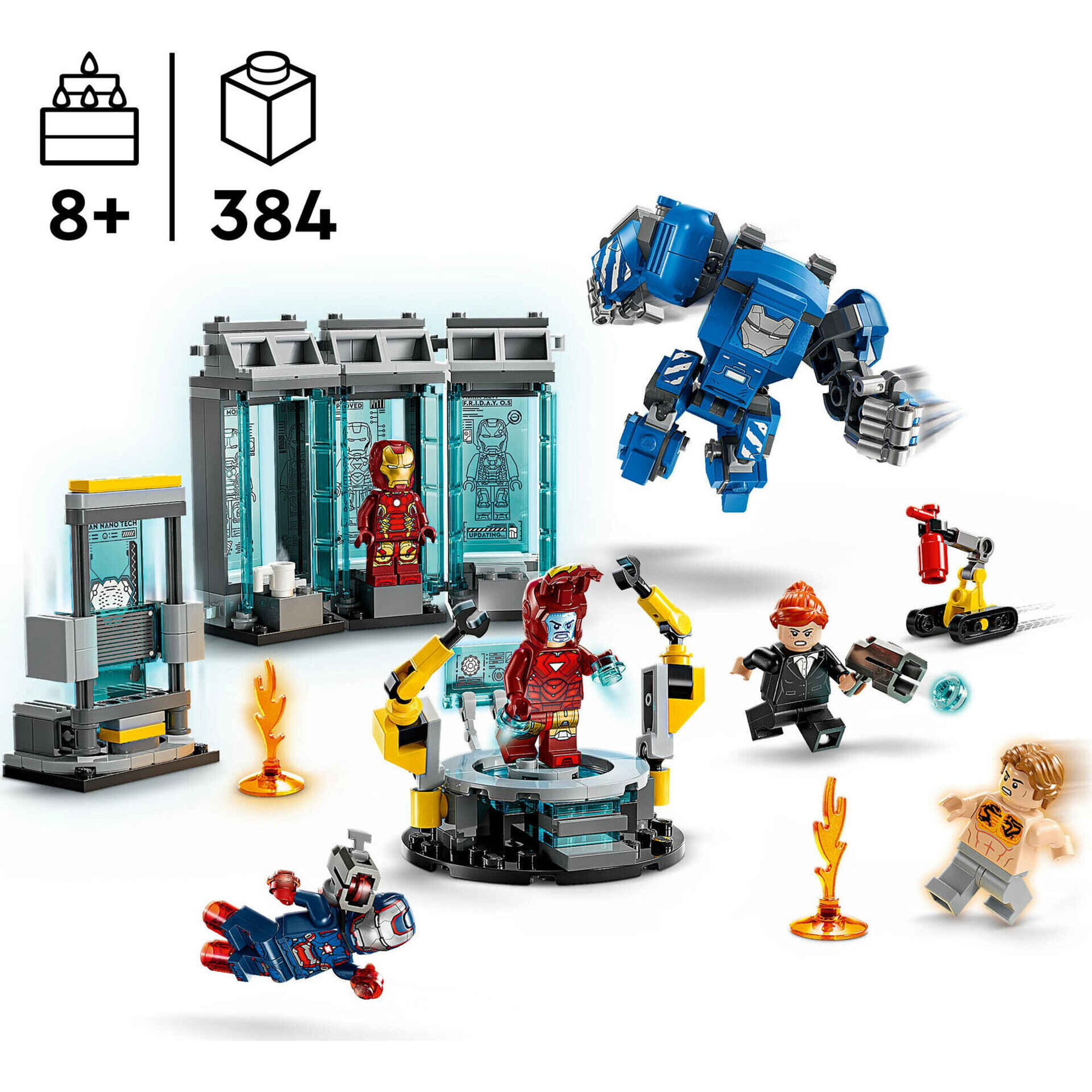 LEGO Marvel - Laborat&oacute;rio do Iron Man: Sal&atilde;o das Armaduras - 76315
