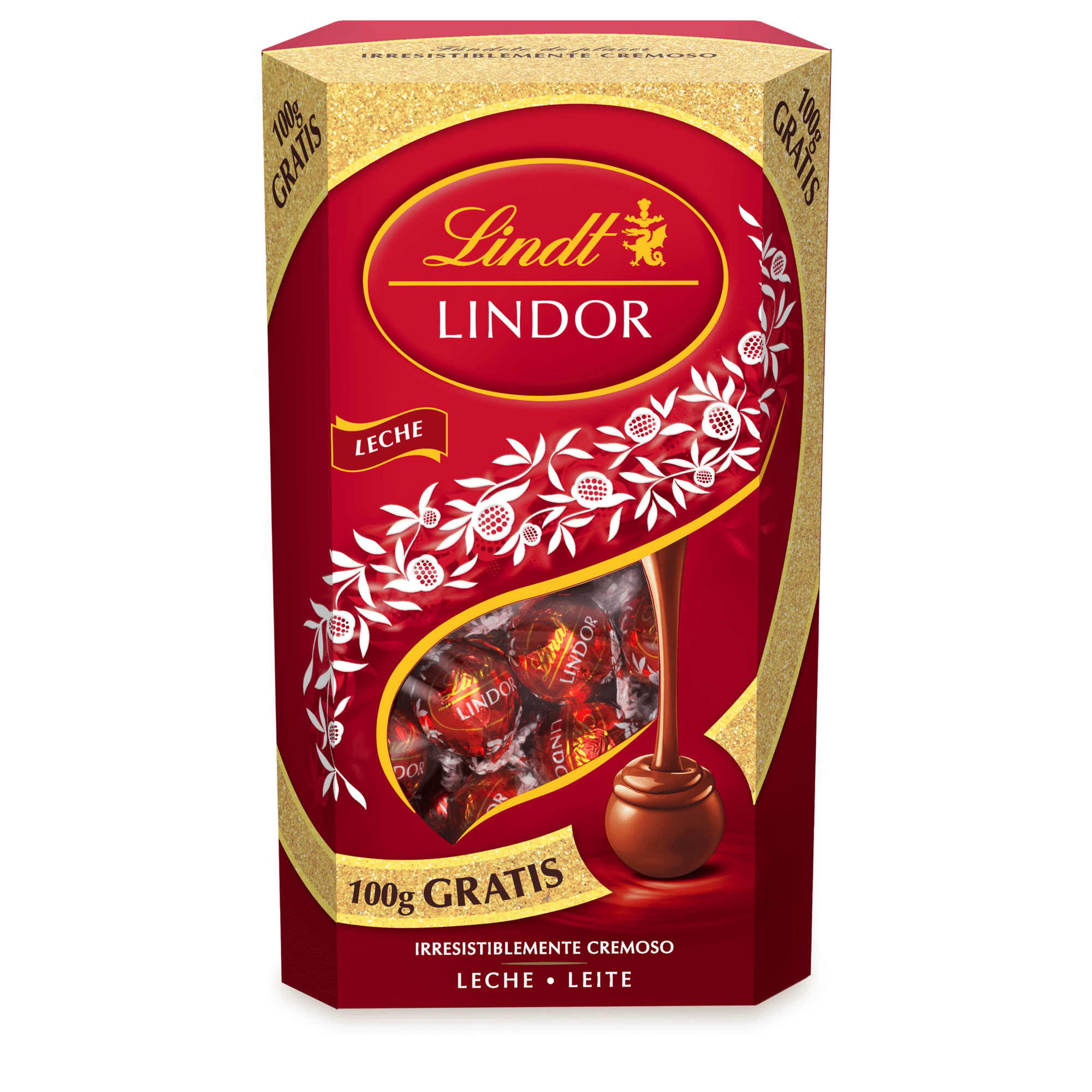 Bombons de Chocolate Lindor Cornet Leite