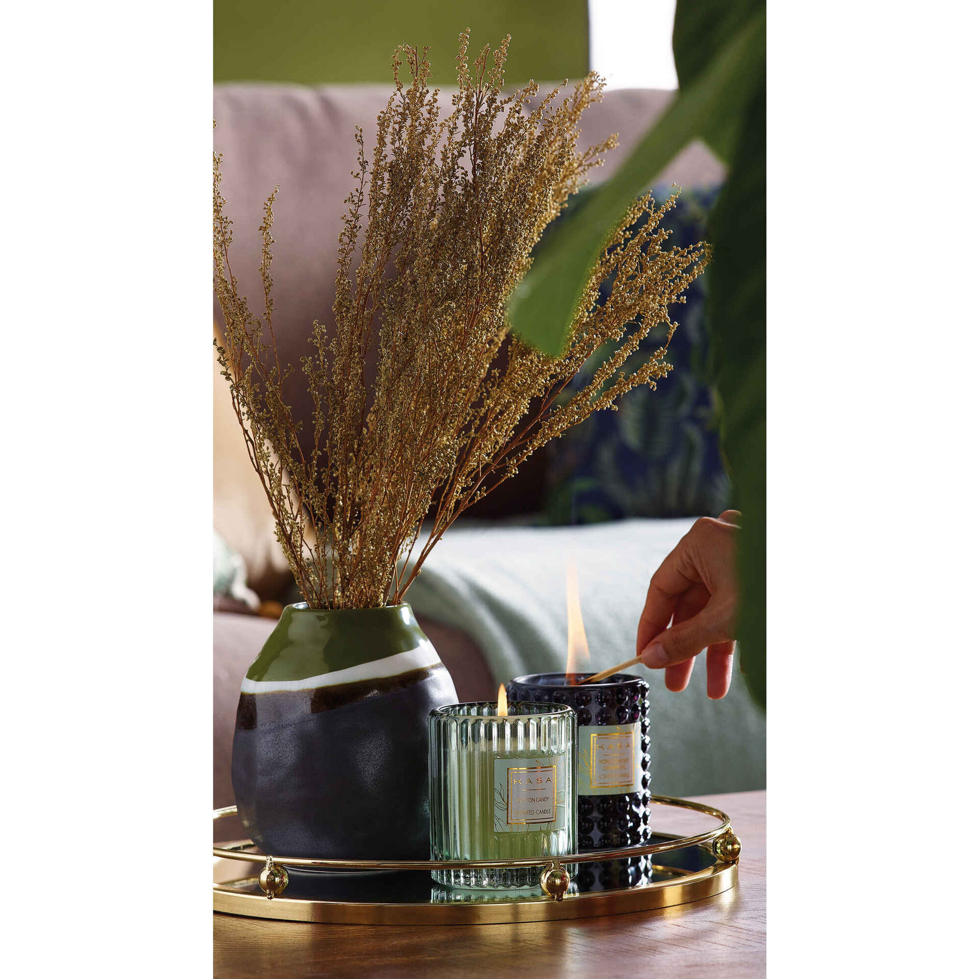 Vela em Copo Bolas 170g