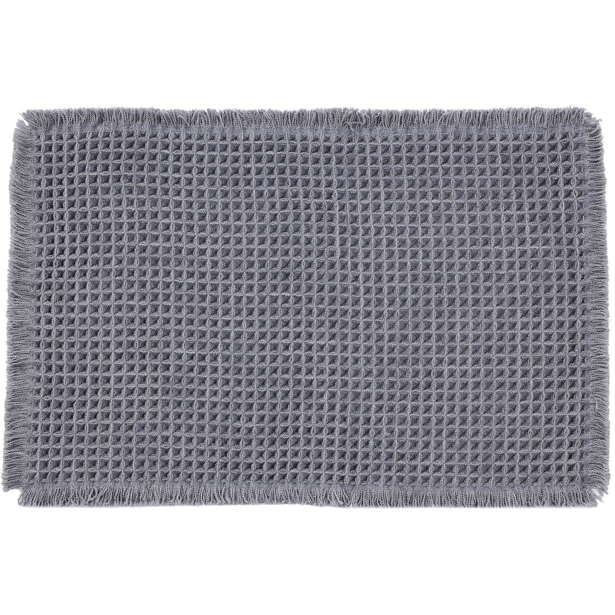 Tapete WC 40x60 Waffle Cinza Kasa