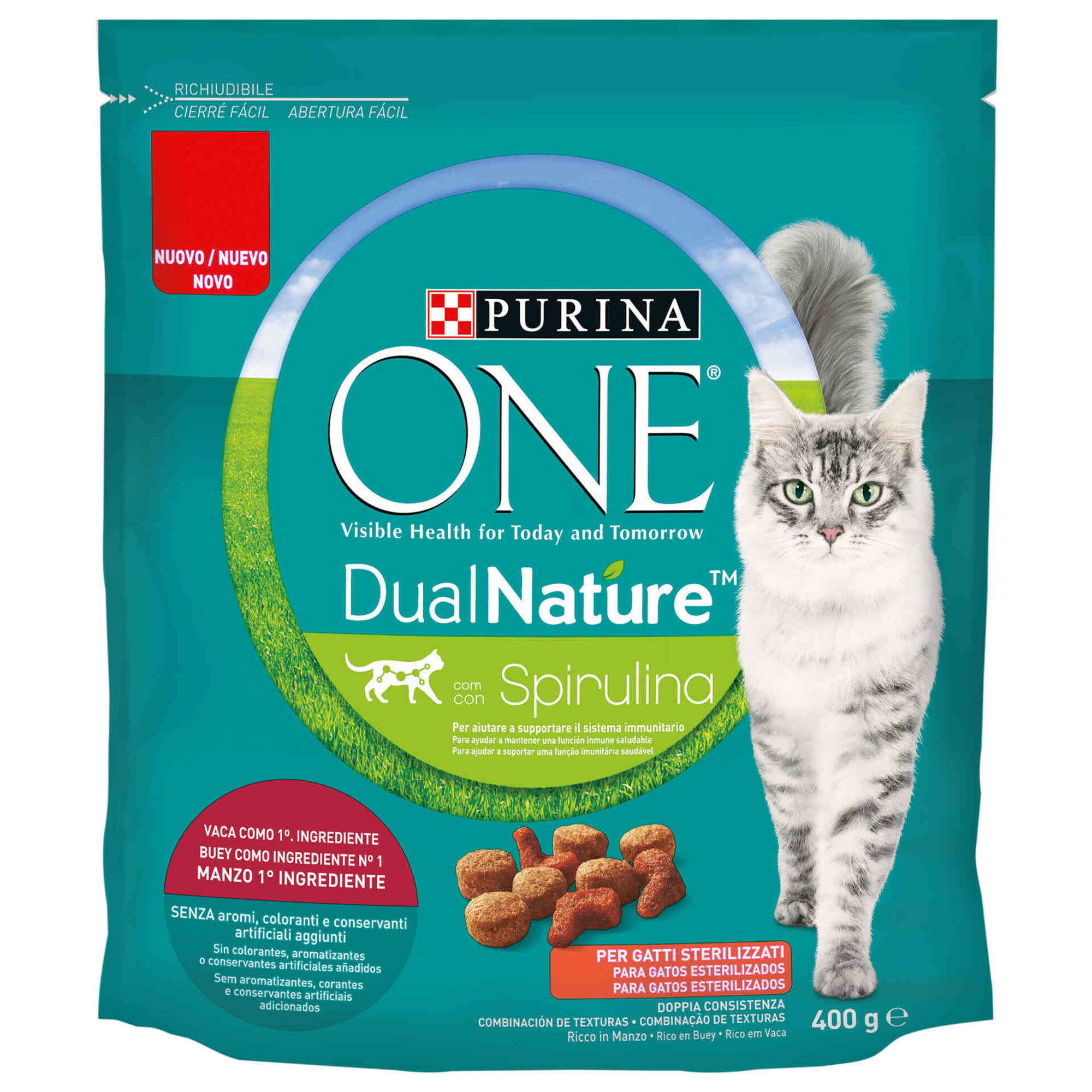 Ração para Gato Adulto Esterilizado Spirulina Vaca Ração para Gato Adulto Esterilizado Spirulina Vaca