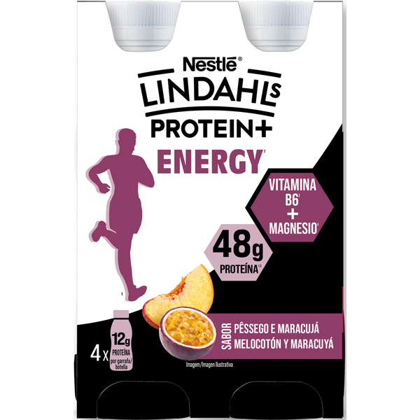 Iogurte Líquido Proteína Pêssego e Maracujá Lindahls