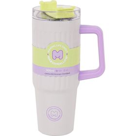 Caneca T&eacute;rmica Cinza 900ml Marshmallow
