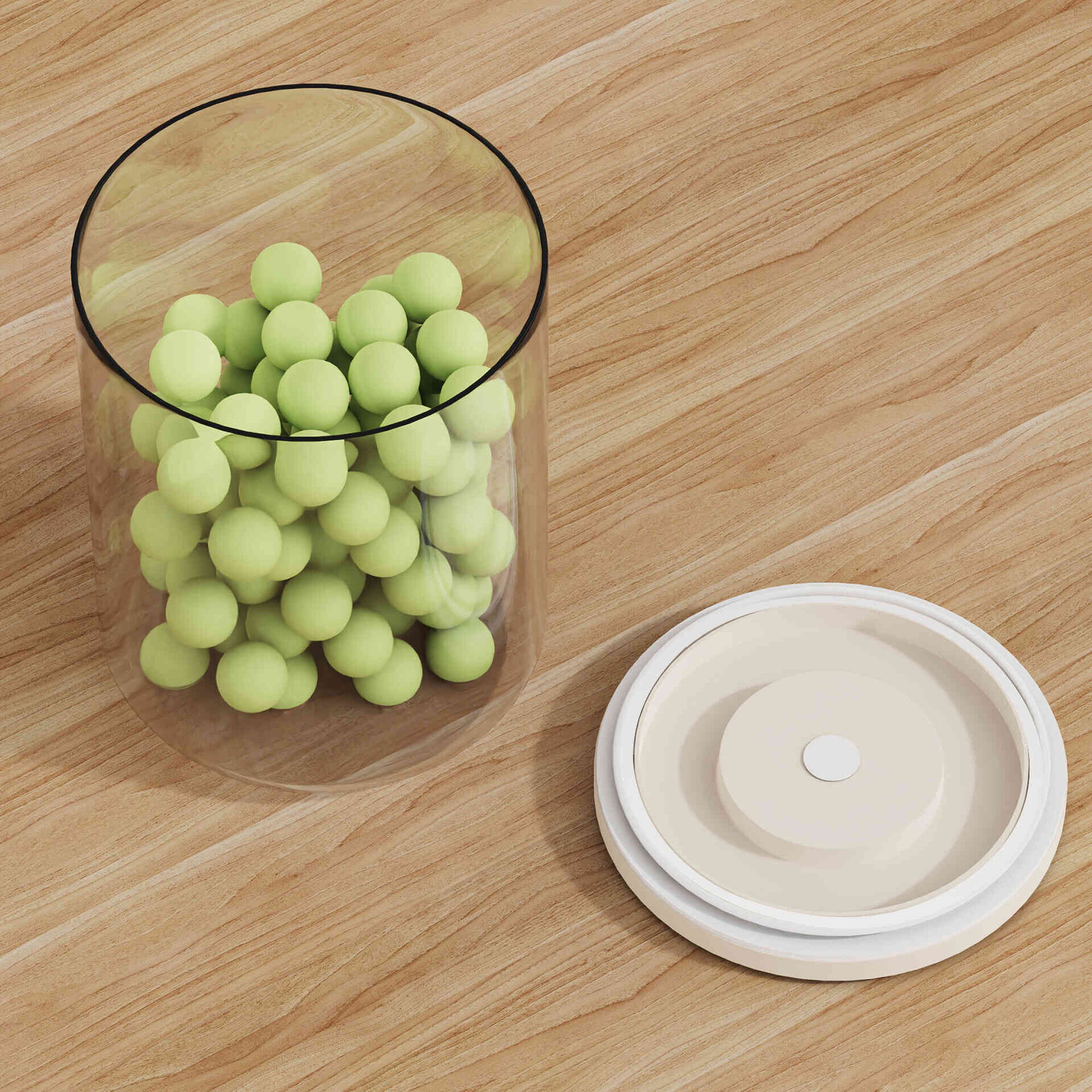 Frasco Despensa Vidro 1000ml com Vácuo