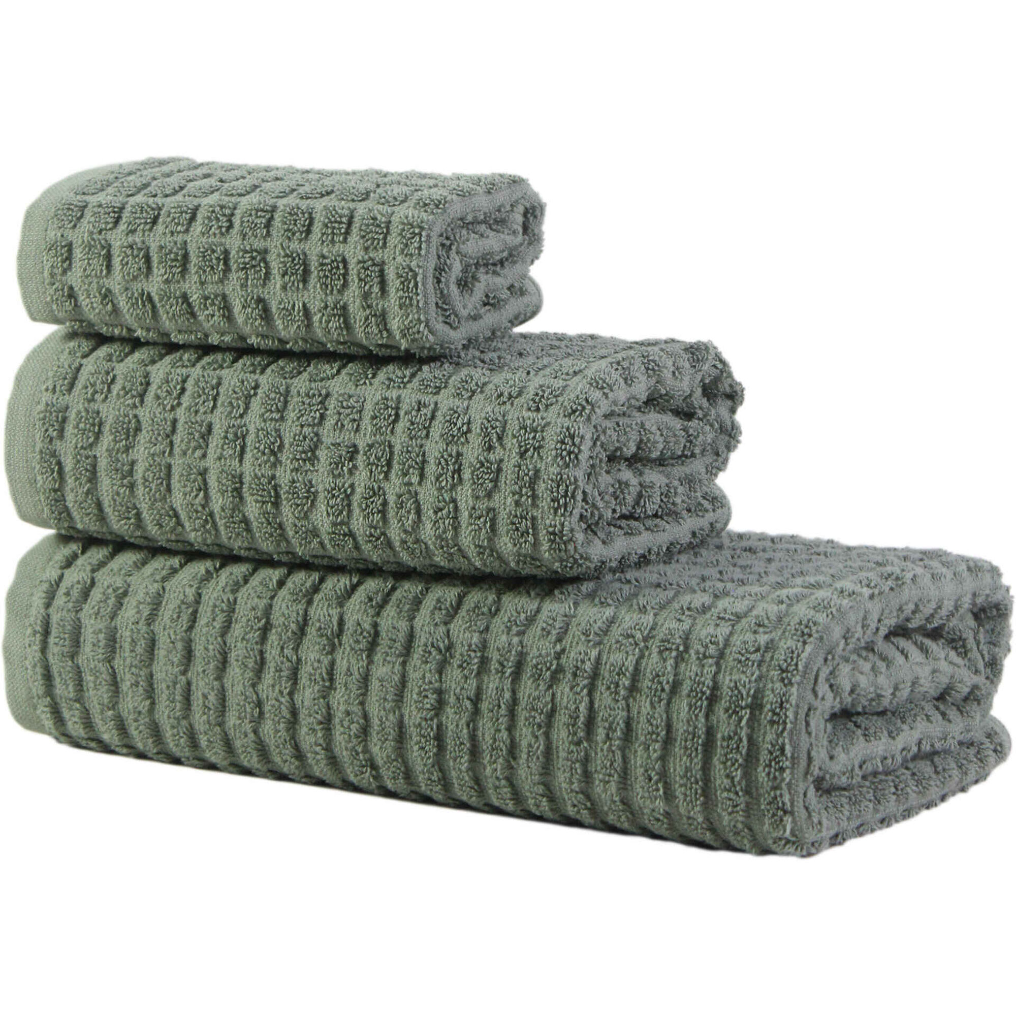 Conjunto 3 Toalhas 450g/m2 Lotus Verde Kasa