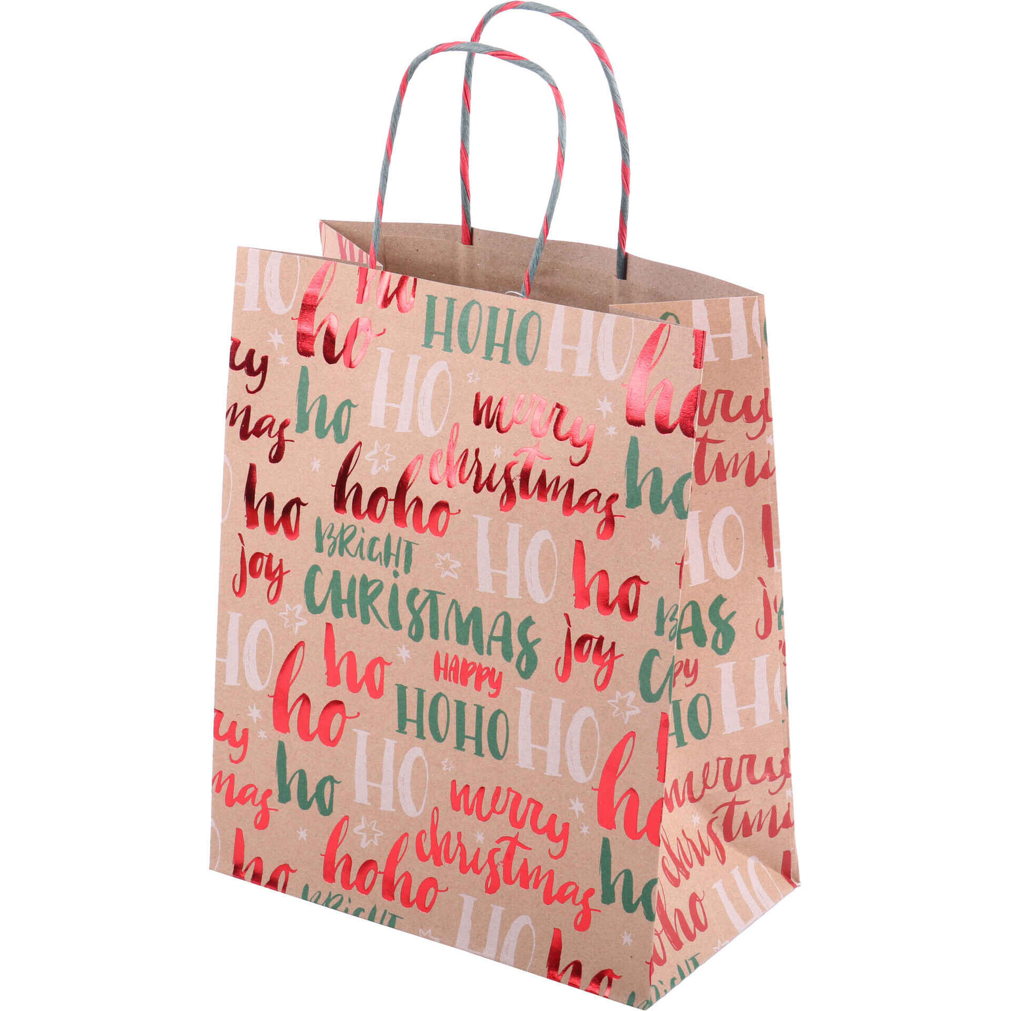 Saco para Presentes Merry Christmas 35x28x14cm