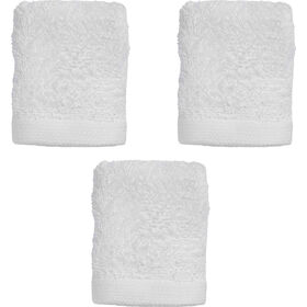 Conjunto de 3 Toalhas Suave 30x30cm Branco