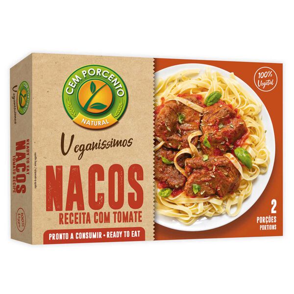 Bifes de Soja com Molho Tomate Cem Porcento