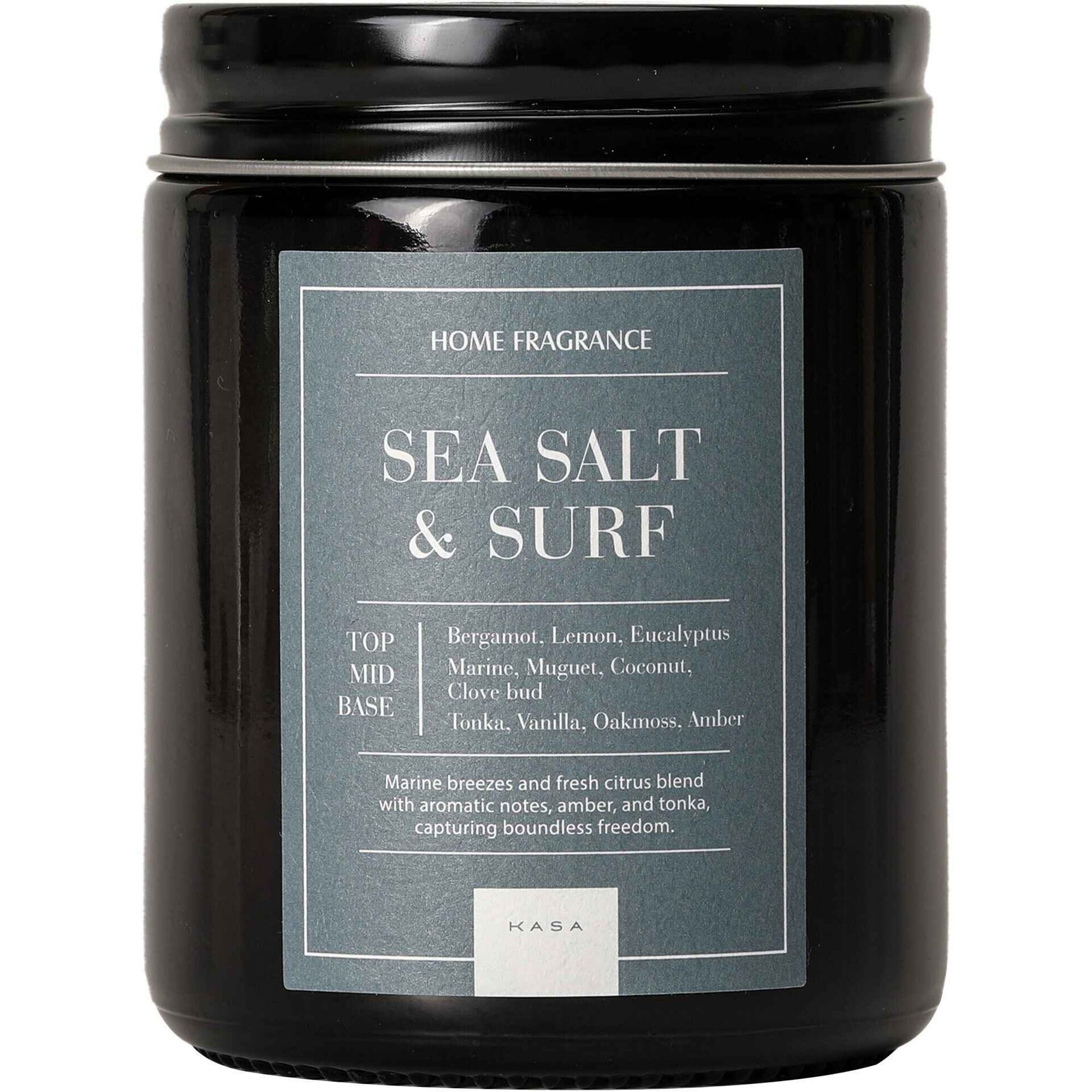Vela em Copo Tampa Metal Sea Salt 390g