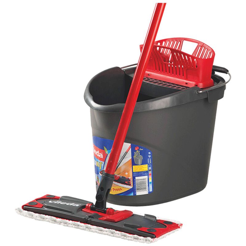 Conjunto Mopa Microfibra e Balde Limpeza com Espremedor Ultramax Vileda