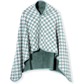Manta Poncho Motivos Verdes
