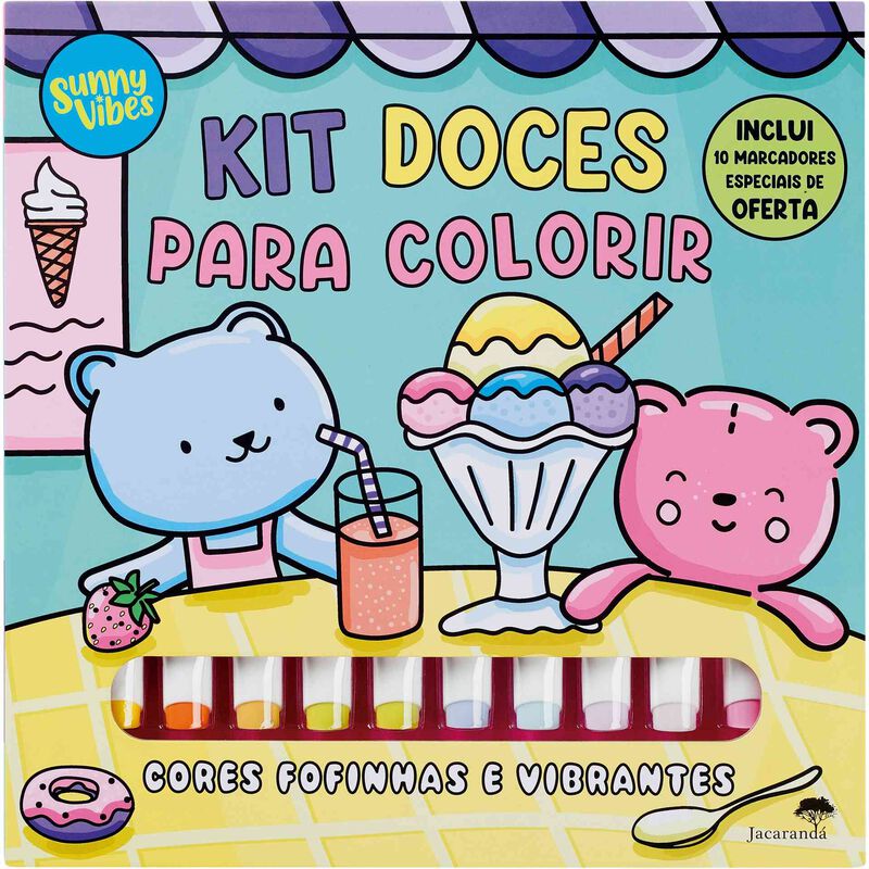 Kit Doces para Colorir (Livro de Colorir)
