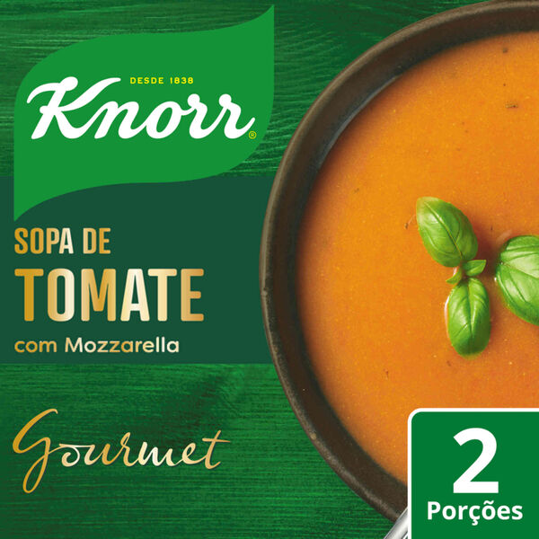 Sopa de Tomate com Mozzarella Gourmet Knorr
