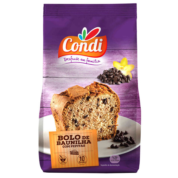 Preparado para Bolo de Baunilha com Pepitas Condi