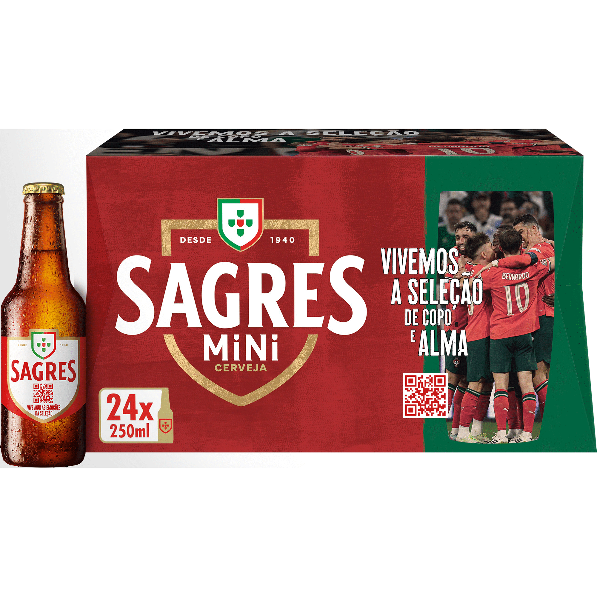 Cerveja com &Aacute;lcool Sagres Mini