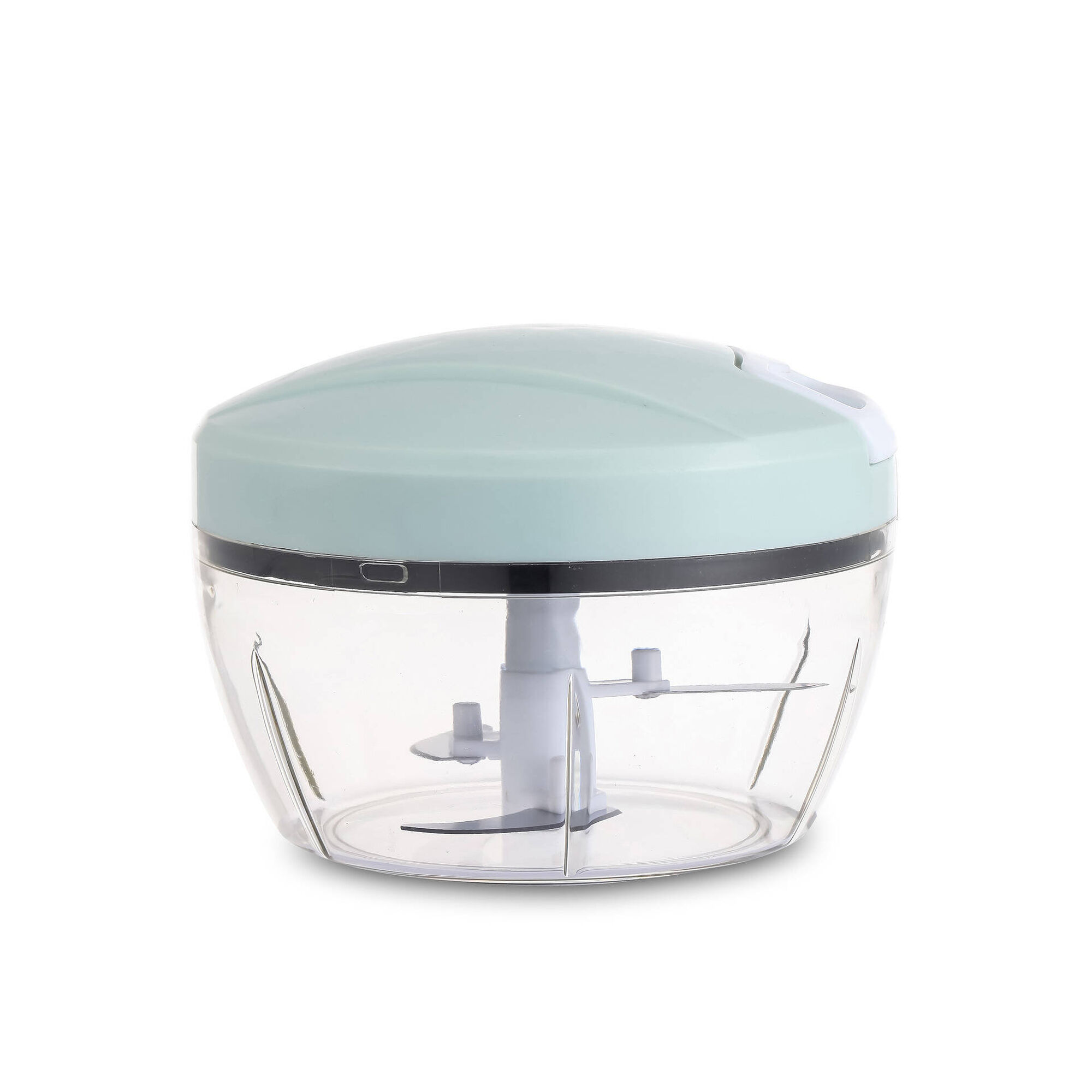 Picador Manual Azul e Branco 400ml Groove Kasa