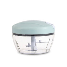 Picador Manual Azul e Branco 400ml Groove Kasa