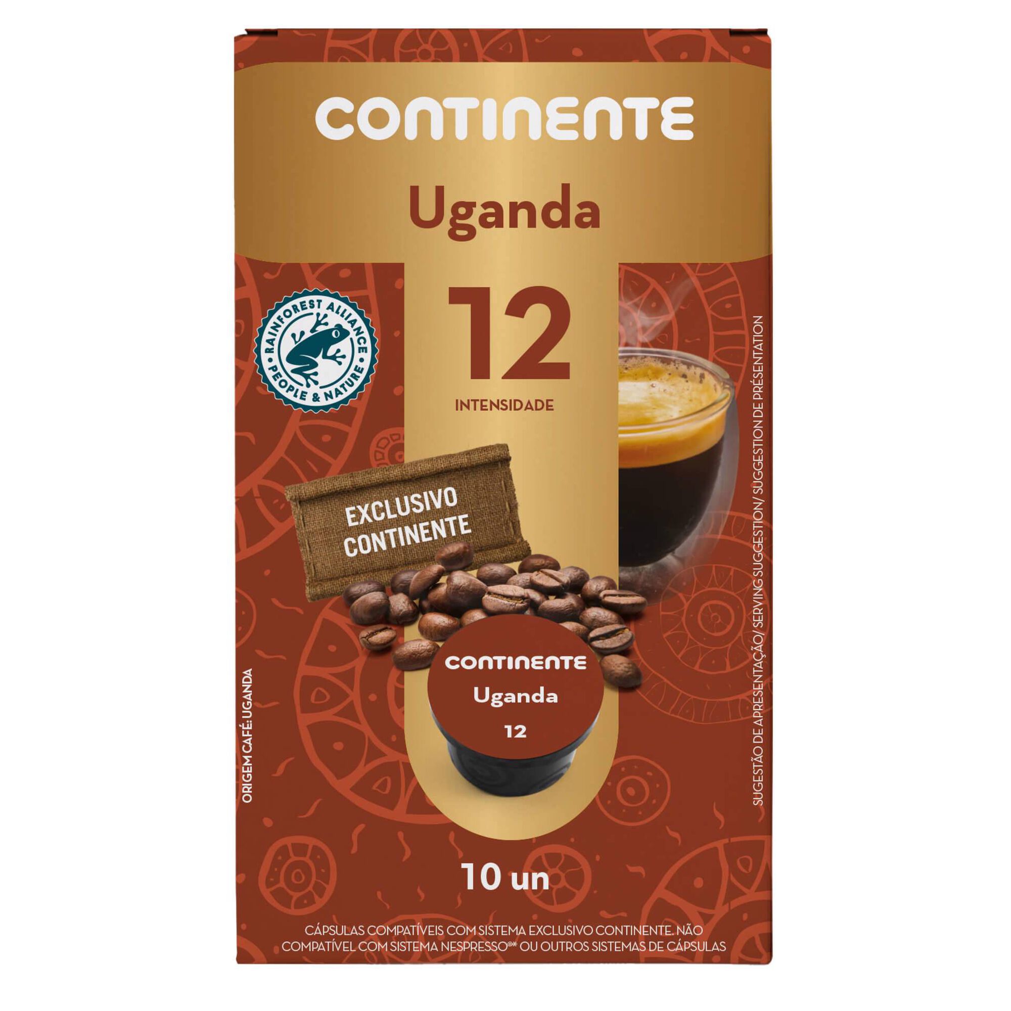 Cápsulas de Café Uganda Int 12