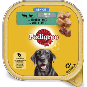 Comida H&uacute;mida para C&atilde;o S&eacute;nior Vaca e Aves Terrina Pedigree