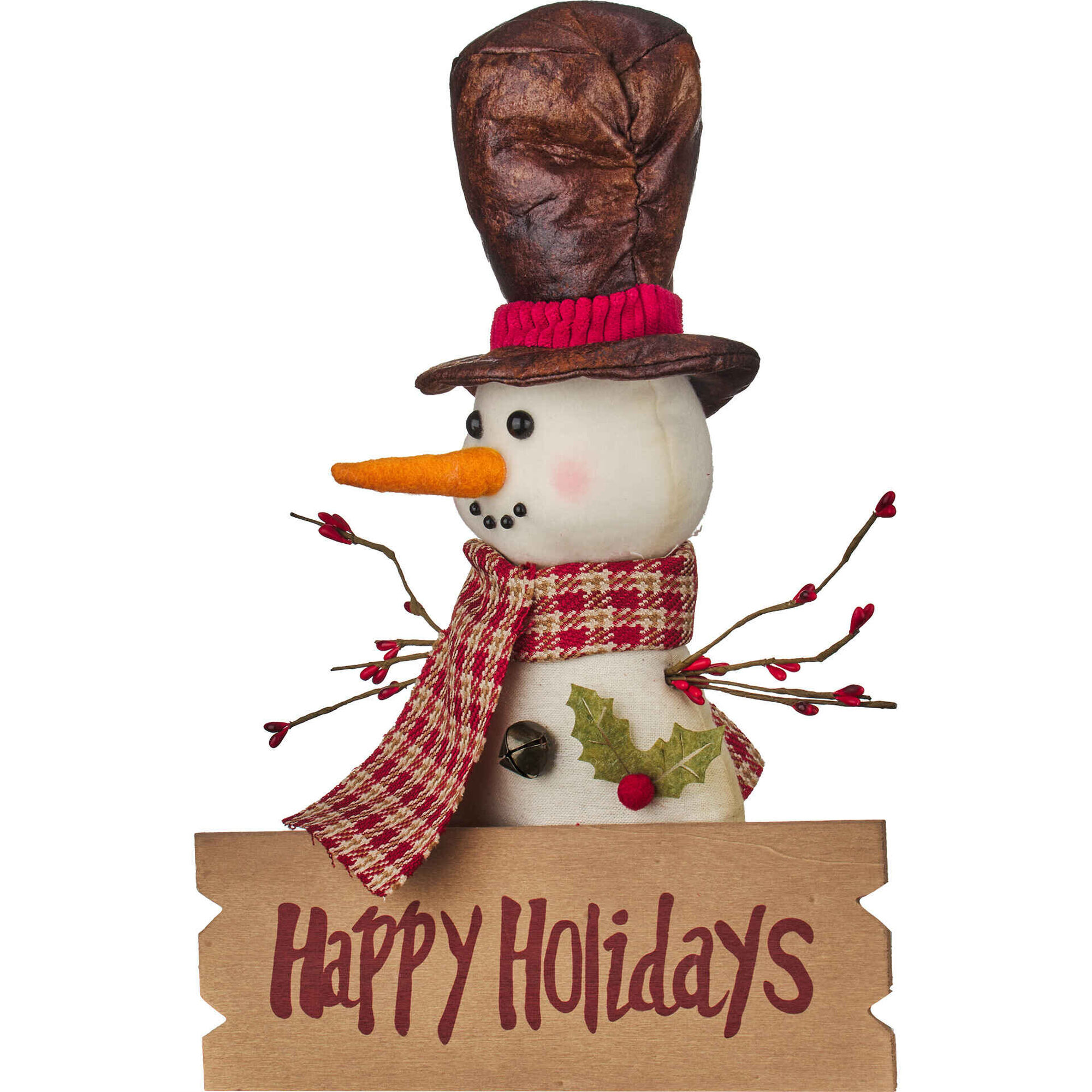 Boneco de Neve Pendurar Happy Holidays