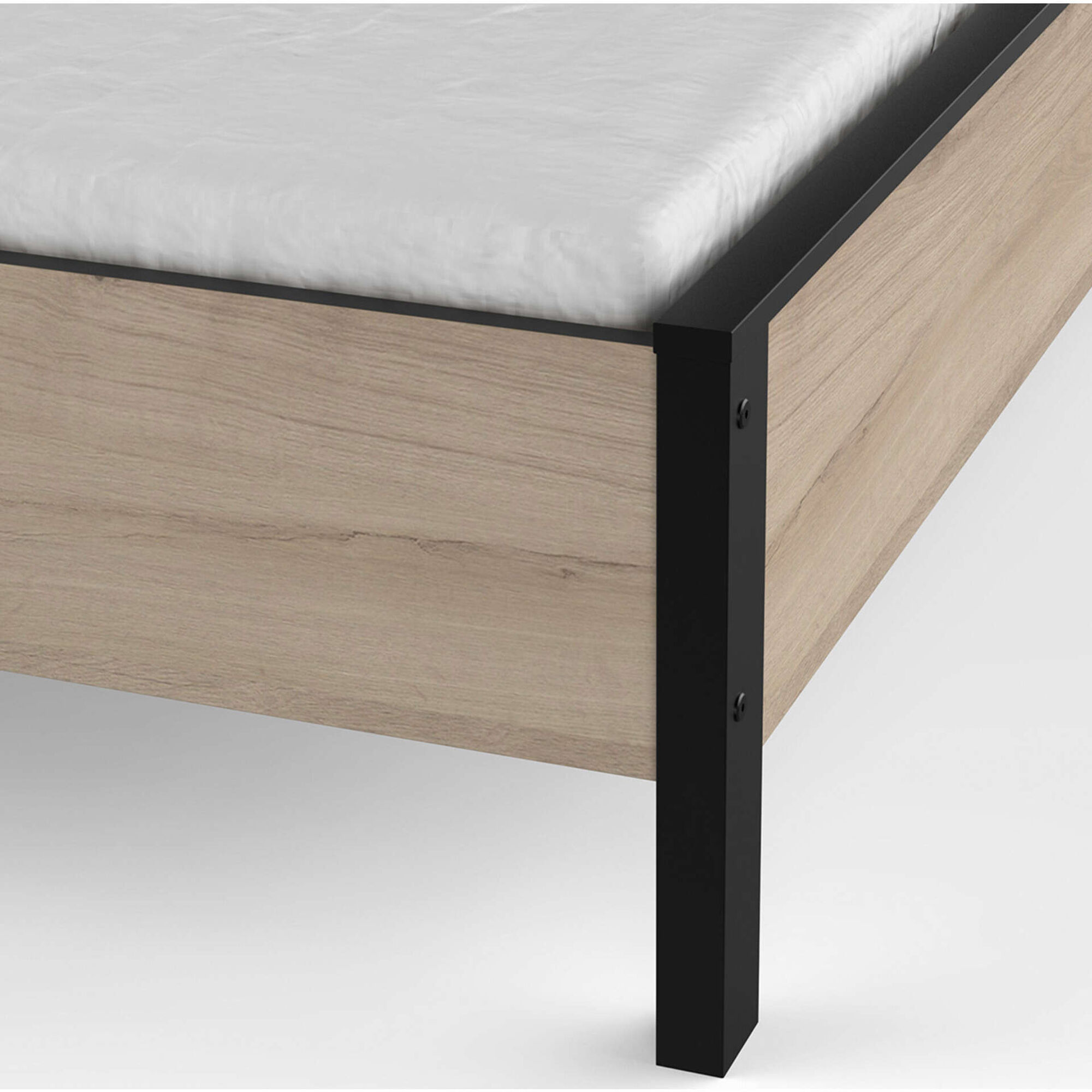 Cama Casal 146x198x97cm Carvalho Colorado