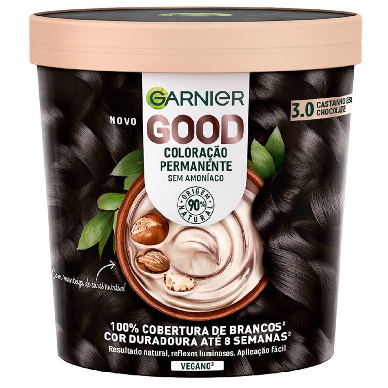 Coloração Permanente Castanho Escuro Chocolate 3.0 Garnier Good