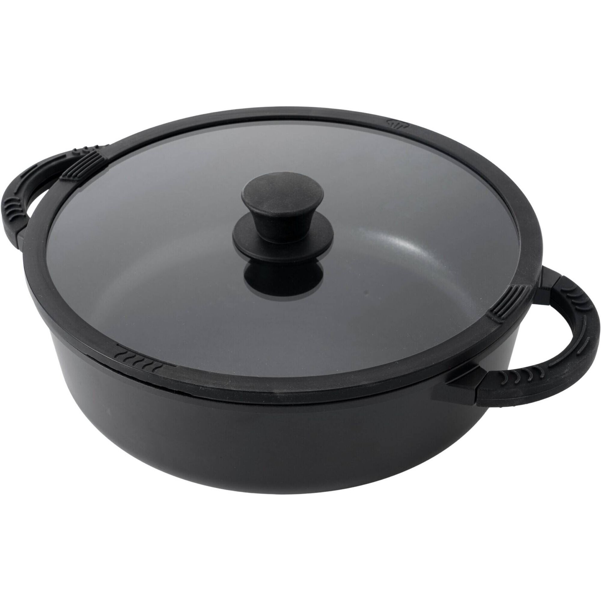 Ca&ccedil;arola Baixa 28cm All Black Kasa