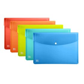Classificador Envelope com Mola A4 (v&aacute;rias cores) Oxford