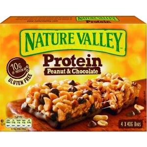 Barras Proteicas de  Amendoim e Chocolate sem Glúten Nature Valley
